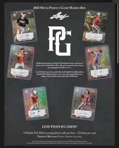 2023 Leaf Perfect Game Marble Baseball Sealed Hobby Box 4 1/1 Auto HITS - Bild 1 von 3