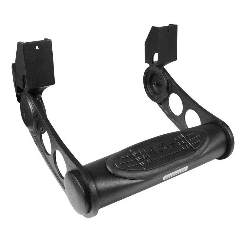 1x Side Step Black Anodized Aluminum Bracket 3in Stainless Steel Tube Adjustable - Image 1 of 4