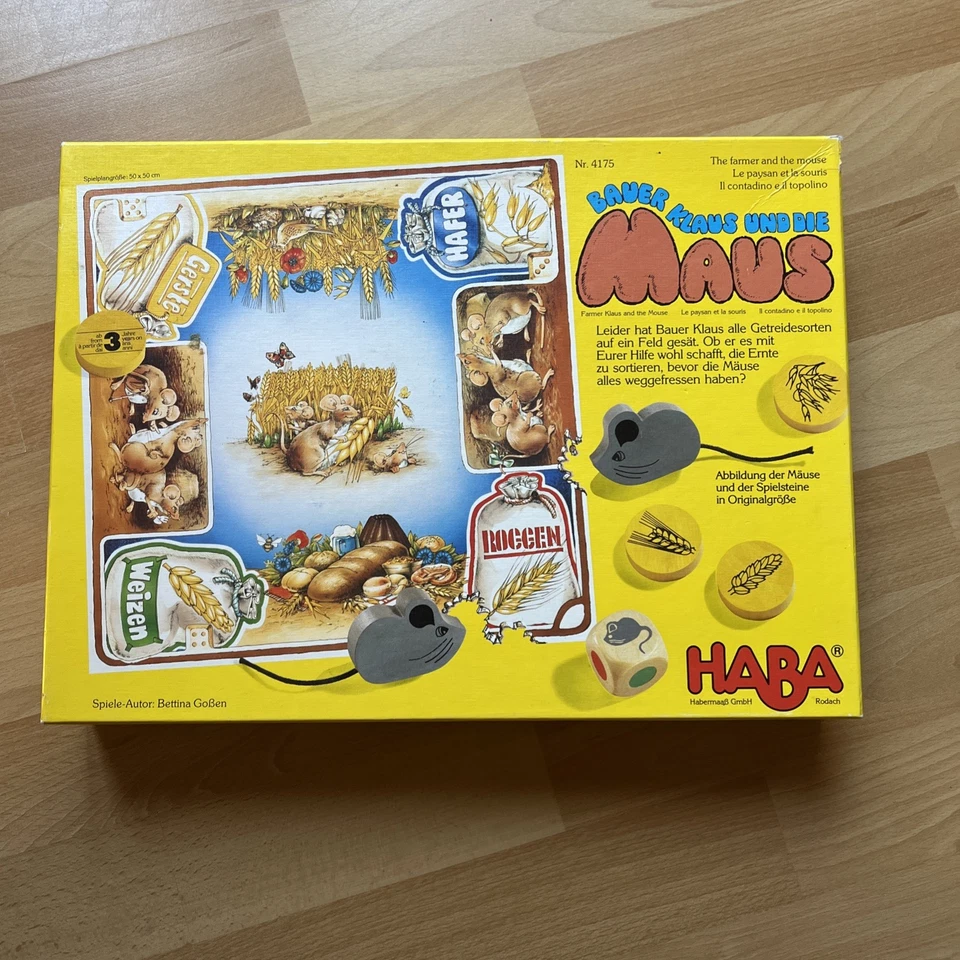 HABA Bauer Klaus und die Maus Rarität - Zahlenwürfel fehlt - Nr. 4175 B. Goßen - Bild 1 von 4