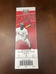 Biglietto St Louis Cardinals 5/10/2006 Albert Pujols Carriera Home Run #219 - Foto 1 di 3