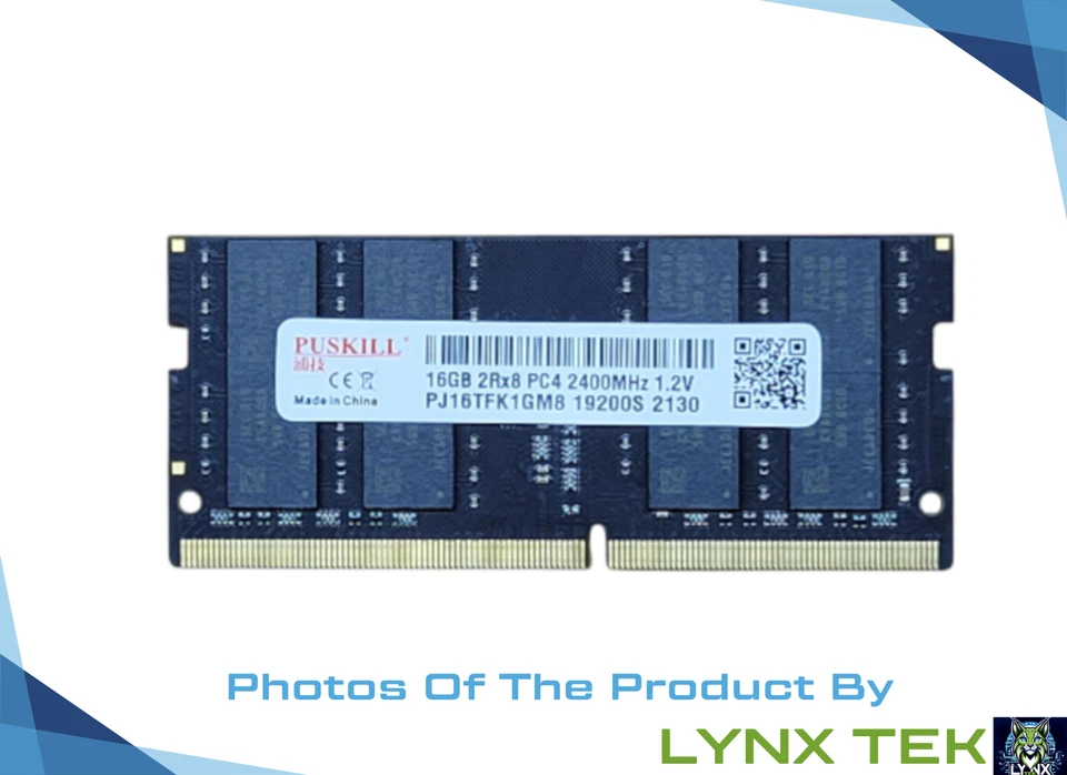 PUSKILL 16GB 2Rx8 PC4-2400MHz 1.2v DDR4-SDRAM SODIMM (PJ16TFK1GM8) LAPTOP RAM - Image 1 of 1