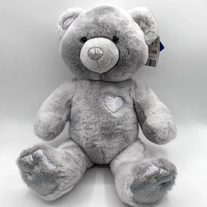 Build A Bear 25th Celebration Collection Silber BAB mit Gelenkbeinen Neu mit Etikett - Bild 1 von 11