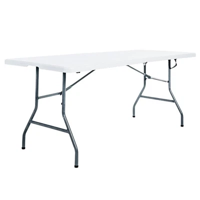 Peakform Fold In Half Banquet Table for Indoor Outdoor Use, 6 Ft,White(Open Box) - Image 1 of 4
