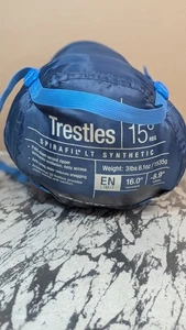 Marmot Trestles 15 Mummy Sleeping Bag Long Spirafil Synthetic EN 16 Deg. w/ Sack - Picture 1 of 9