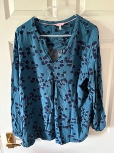 Top Joules Rosamund Teal. Taglia 16 - Foto 1 di 5
