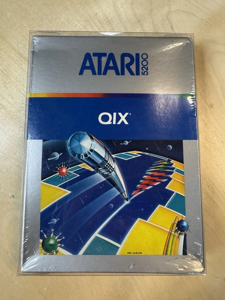 Atari 5200 Qix Brand New Factory Sealed - Clear Protector - Image 1 of 4