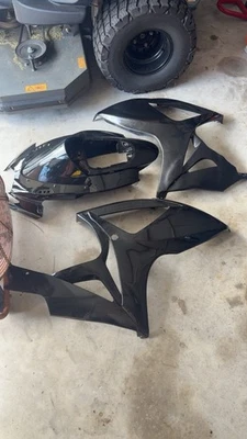 Комплект обтекателей 2007 Suzuki Gsxr 600 глянцевый черный окрашенный - Изображение 1 из 4