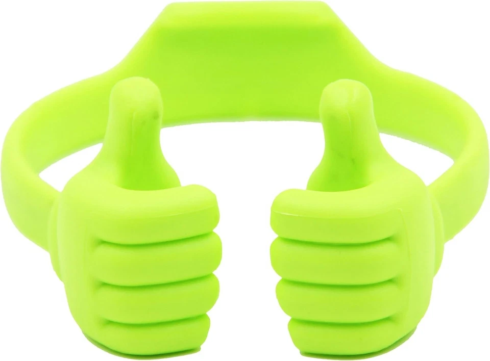 Thumbs-up Cell Phone Stand Holder for Desktop Tablet Universal Adjustable -Green - Image 1 of 4