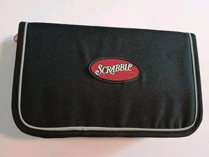 Travel Scrabble Game Folio Edition Zip Case Easy Storage Snap In Tiles Mini VTG - Picture 1 of 8