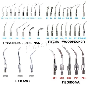 Escalador ultrasónico dental escalado endo período puntas de inserción G P E ajuste pájaro carpintero EMS - Imagen 1 de 73