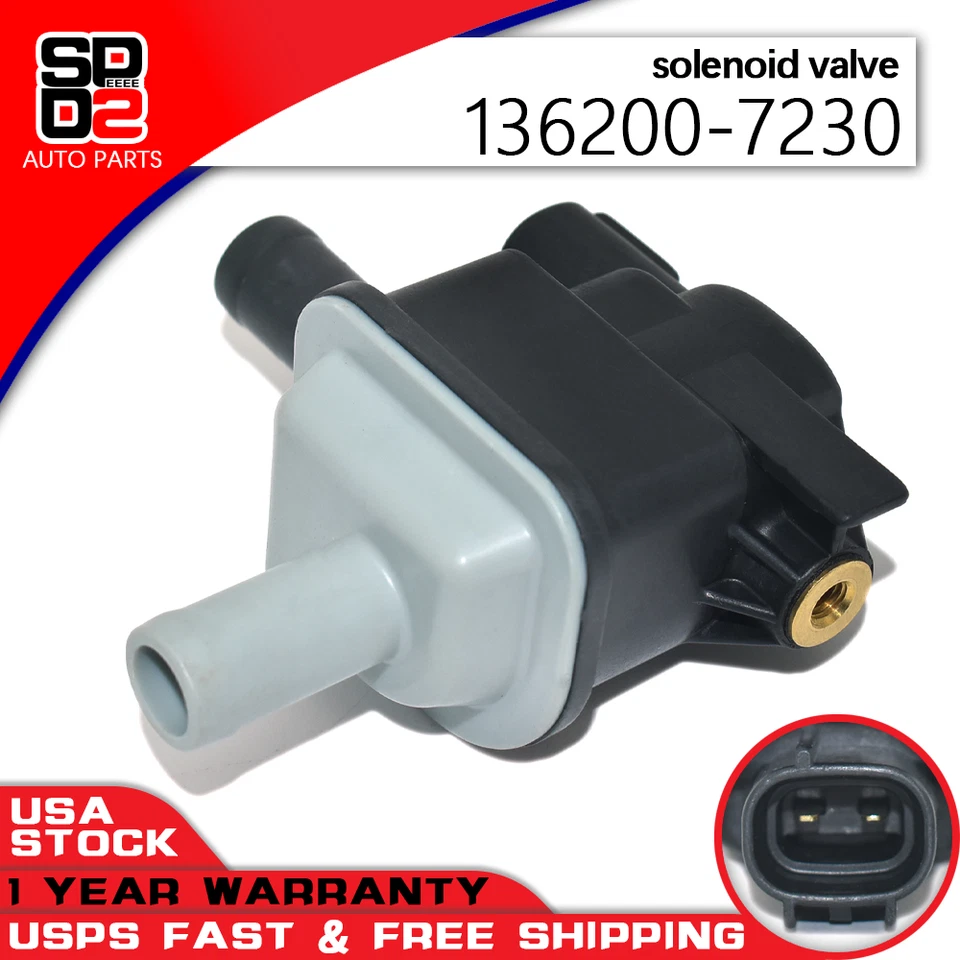 Vapor Canister Purge Valve Solenoid 136200-7230 for 2012-2020 Mazda 3 6 CX-3 -5 - Image 1 of 4