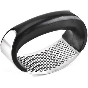 Manual Garlic Ginger Press High Quality Steel Mesh Crusher Tool Soft Grip Handle - Picture 1 of 9