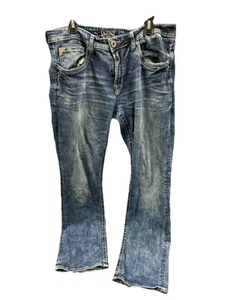 Salvage Supply Buckle Jeans Mens 34L Havoc Regular Bootcut Denim - Picture 1 of 23