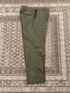 Kevins Plantation Collection Herren Khaki Baumwolle Stretch Lederbesatz Hose 32x30 - Bild 1 von 7