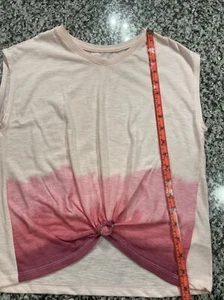 Epic Threads PINK Sleeveless Dip Dyed T-shirt, US X-LARGE - Picture 1 of 4