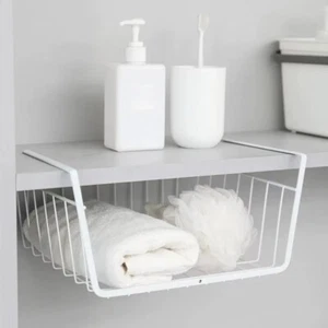 Multi Functional Perforated Kitchen Bathroom Storage Hanging Basket Storage Rack - Picture 1 of 7