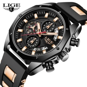 NEU Herren Armbanduhr Luxus Militäruhr Chronograph Datum Sportuhr Männer Uhr - Bild 1 von 8