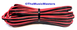 24 Gauge 15ft SPEAKER WIRE Red Black Cable Car Audio Home Stereo 12V DC Power - Picture 1 of 6