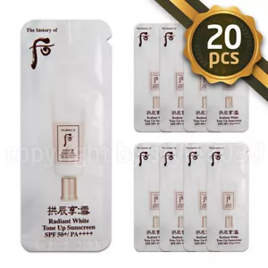 The history of Whoo Seol Radiant White Tone Up Sunscreen 1ml x 20pcs SPF 50+ - Picture 1 of 1