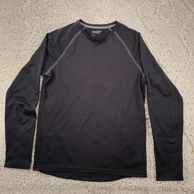 Camisa de manga larga para hombre Active By Old azul marino negra talla pequeña elástica  Foto 1 de 4