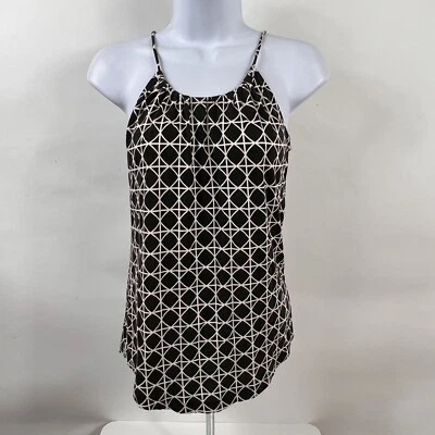 Camiseta sin mangas Banana Republic para mujer XS drapeada correa de espagueti negra elástica informal Foto 1 de 4