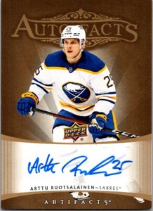 2022-23 Upper Deck Artifacts 2005-06 Retro Auto Facts Arttu Ruotsalainen Auto