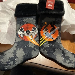 REBELS VS. EMPIRE STOCKING Set Of 2 - Star Wars: A New Hope - Hallmark - Disney - Picture 1 of 5