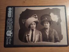 Antique Vintage Pre WW1 Imperial Russia 1909 Photo "Two Ladies"