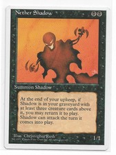 Magic the gathering ~ MTG ~ 1x Nether Shadow ~ 4th Edition ~ LP
