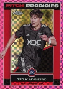 2023 Topps Chrome MLS Pink X-Fractors #192 Ted Ku-DiPietro RC - Picture 1 of 2