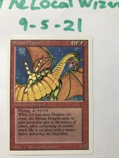 MTG Shivan Dragon Revised Edition Regular Rare - Near Mint Condition