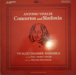 MERIDIAN E 4577053 "45 RPM" VIVALDI CONCERTOS & SINFONIA *TAYLOR BOUGHTON* NM - Picture 1 of 4