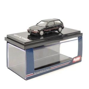 1/64 Hobby Japan Civic (EF9) SiR Ⅱ Black HJ641031ABK Diecast Model Car - Picture 1 of 7