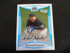 Rockies Michael McKenry Signed 2008 Bowman Chrome Autograph Card #BCP45  113
