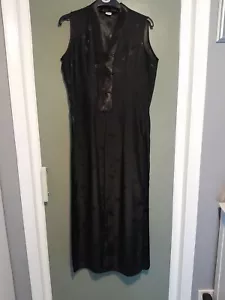Traditiona Pure Silk Black Ao Dai With Trousers 10 - Picture 1 of 6