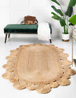 Oval Shape Rug  Natural Jute Handmade Rug Living Room Rug  Area Rug Carpet
