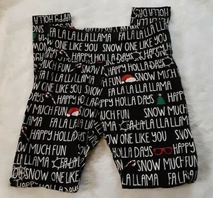 Justice Holiday Leggings Girls Size 12 Black - Picture 1 of 3