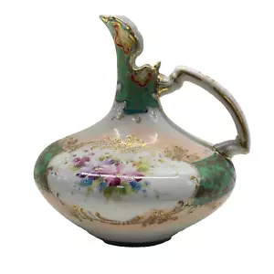 Brocca vintage Nippon in porcellana dorata dipinta a mano - Foto 1 di 9