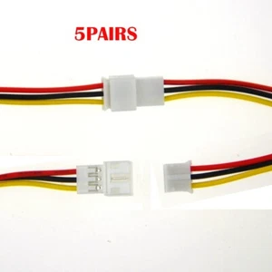 5 Paar 2,0 mm 3 Pin JST PH Buchse Stecker Verbindungskabel 10 cm für Lichtleiste - Bild 1 von 5