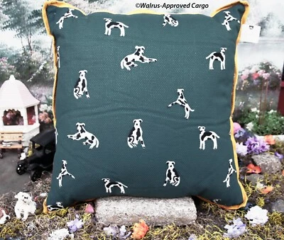 ANTHROPOLOGIE MONROE PILLOW -NWT- IF IT COULD, YOUR SOFA WOULD WAG ITS TAIL! - Image 1 of 4