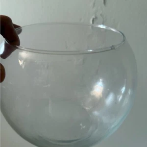 Clear Glass Decorative Bowl fishbowl large candle votive decor medium - Picture 1 of 10