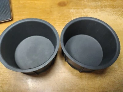 04-08 FORD EXPEDITION F150 LINCOLN NAVIGATOR CONSOLE CUP HOLDER INSERT OEM Pair Foto 1 de 4