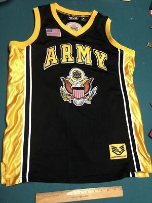  US ARMY Embroidered Black Button-Up Jersey Rapid Dominance Size M - Image 1 of 4
