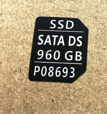 30pcs of P08693 960GB SATA SSD caddy label sticker for hpe G8 G9 G10 3.5'' tray - Image 1 of 2