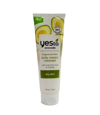 全新 Yes To AVOCADO 干性肌肤日常洁面乳 4 液量盎司/118 毫升 密封 — 第 1/3 张图片
