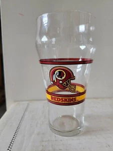 Vintage NFL Washington Redskins Team Super Bowl XVII XXII XXVI Coca Cola Glas  - Bild 1 von 5