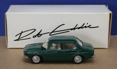 Brooklin Rob Eddie #3 1969 Saab 99 Turbo 1:43 Green Mint/ Box  - Image 1 of 4