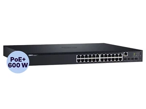 Commutateur réseau Dell N1524P 4x10 Gigabit L2+ géré 24x 10/100/1000 PoE+ NEUF - Photo 1/2