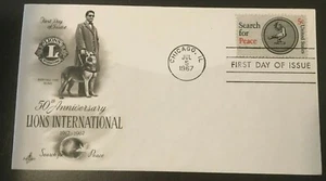 US FDC # 1326 Lions International Search for Peace Unaddressed - Picture 1 of 1