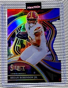 2023-24 Panini Select FOOTBALL Brian Robinson Jr-294 Red & Blue Die Cut - Picture 1 of 2
